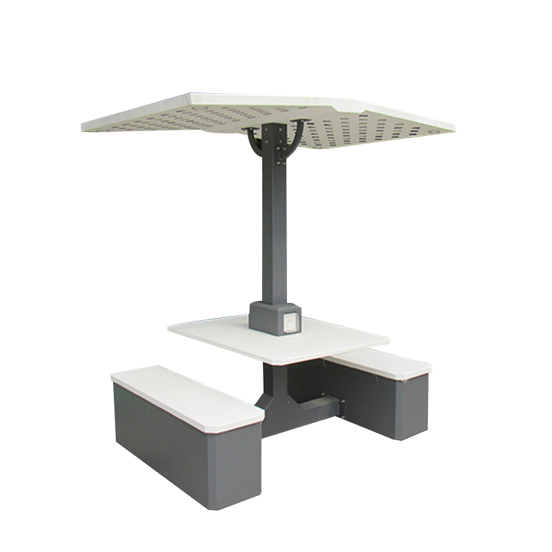 DDK-2070 태양광 벤치 및 사각형 테이블 세트 인버터가 포함된 충전 WIFI 벤치